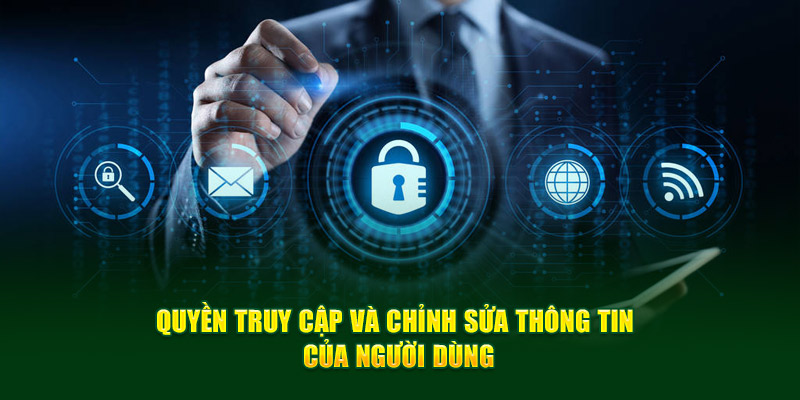 Quyền truy cập và chỉnh sửa thông tin của người dùng